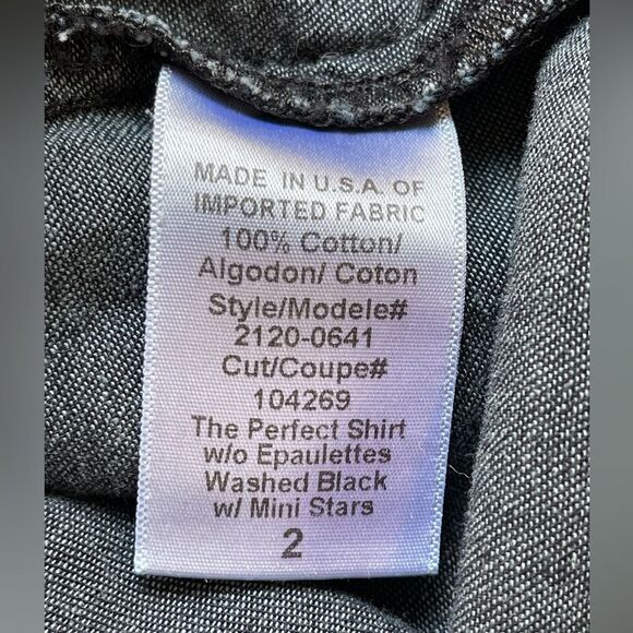 Current Elliott Anthropologie The Perfect Dark wash Denim Boyfriend Shirt. 2 - Picture 8 of 8